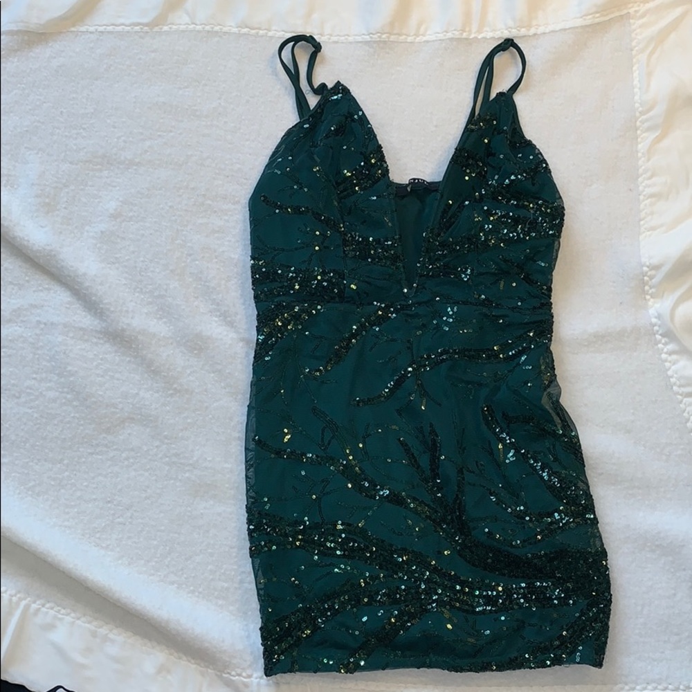 Emerald Green mini dress